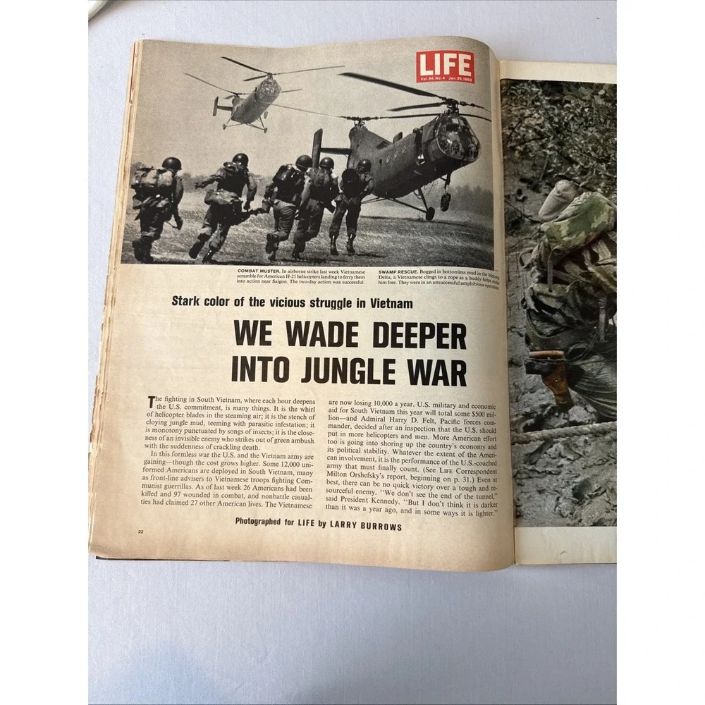 Vintage Life Magazine January 25 1963 Joe Kennedy Fortune Vietnam War History